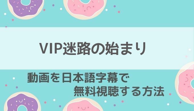 VIP迷路の始まり動画配信無料