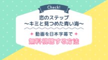 恋のステップ〜キミと見つめた青い海〜のNetflix配信は？最新状況と動画を1話から無料で見る方法をご紹介！