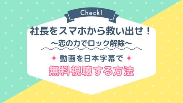 社長をスマホから救い出せ！Netflix